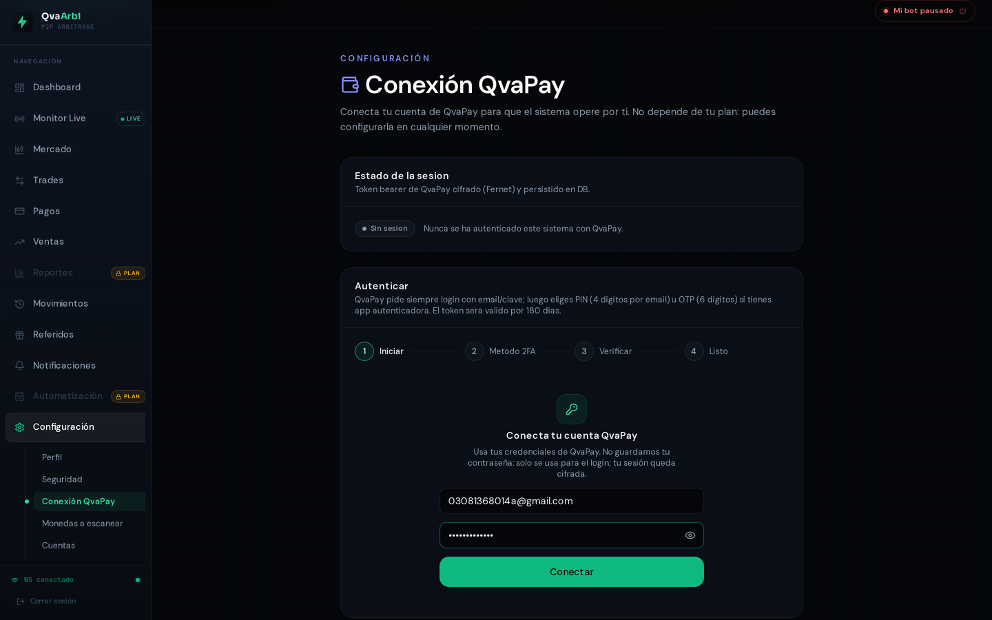 Credenciales QvaPay